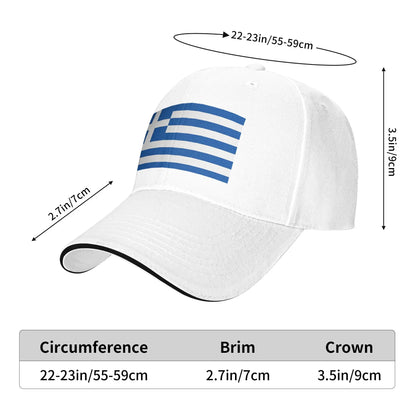 Greek Flag Greece Hellas Hellenic Sun Baseball Cap