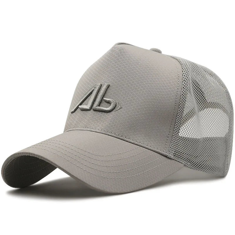 Big Head Man Baseball Caps Summer Mesh Plus Size Causal Peaked Hats