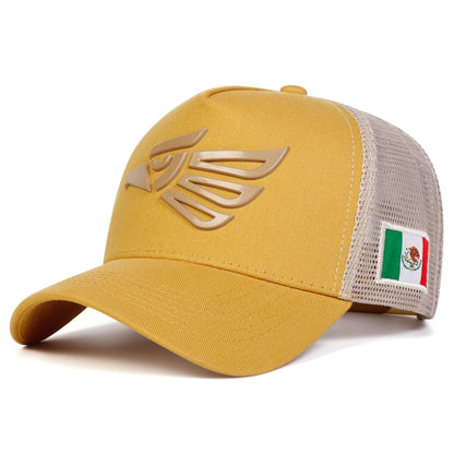 Unisex Mexican Eagle Label Baseball Net Caps