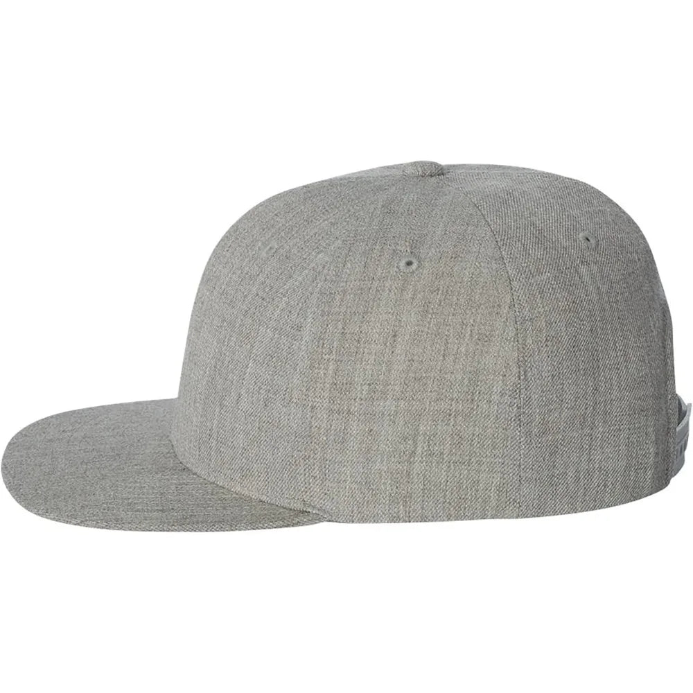 Six-Panel Premium Flatbill Snapback Cap Bulk Blank Hats