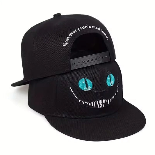 New Unisex Cartoon Cat Embroidery Hip Hop Hats Snapback Caps Baseball Caps