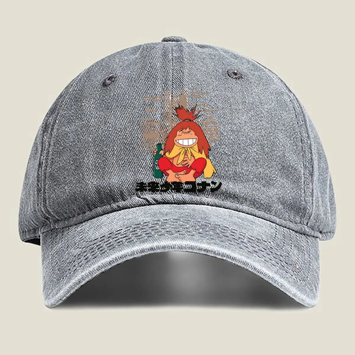 Future Boy Conan Anime - Inspired, 'Future Boy Conan' Manga Design Washed Baseball Cap