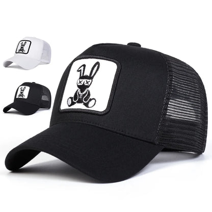 Unisex Cartoon Rabbit Embroidery Baseball Caps