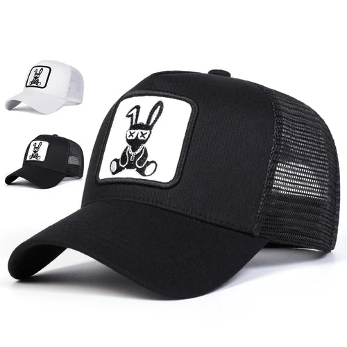 Unisex Cartoon Rabbit Embroidery Baseball Caps