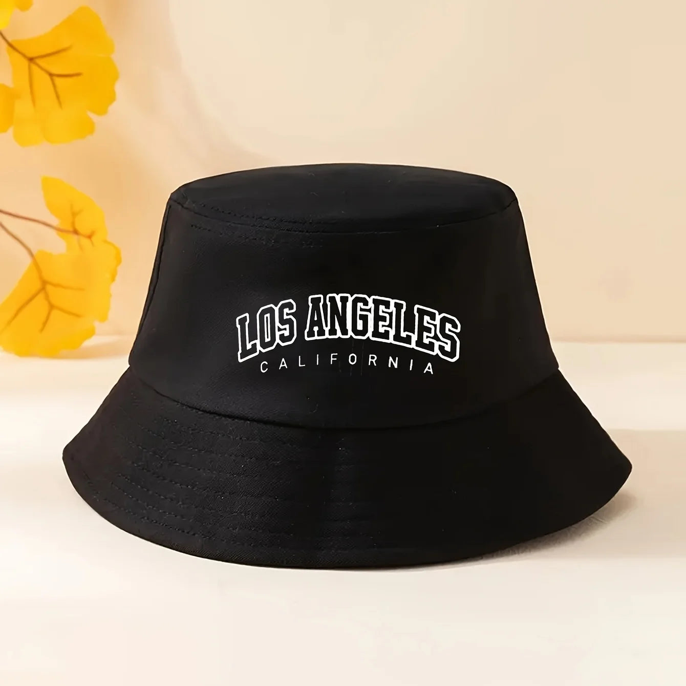 Leisure Bucket Hat with Letters Print, Funky Style Polyester Fishing Cap