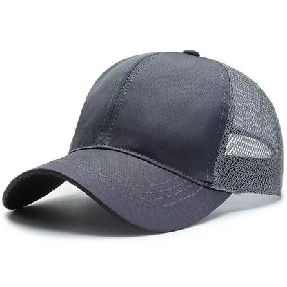 Unisex Solid Color Baseball Net Caps Spring And Summer Outdoor