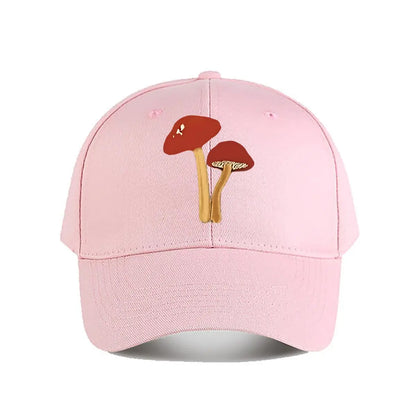 Artificial Red Mushroom Home Decor Baseball Cap