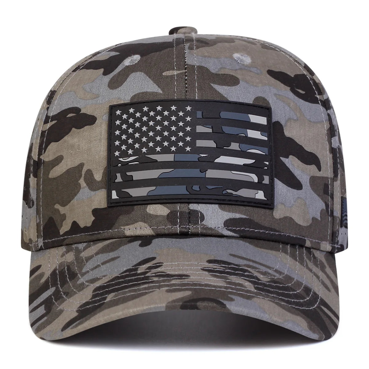 Fashion Patch American Flag Breathable Mesh Baseball Cap