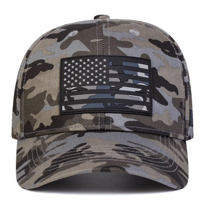 Fashion Patch American Flag Breathable Mesh Baseball Cap