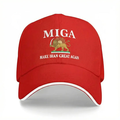 Miga Make Iran Great Again Usa Baseball Cap