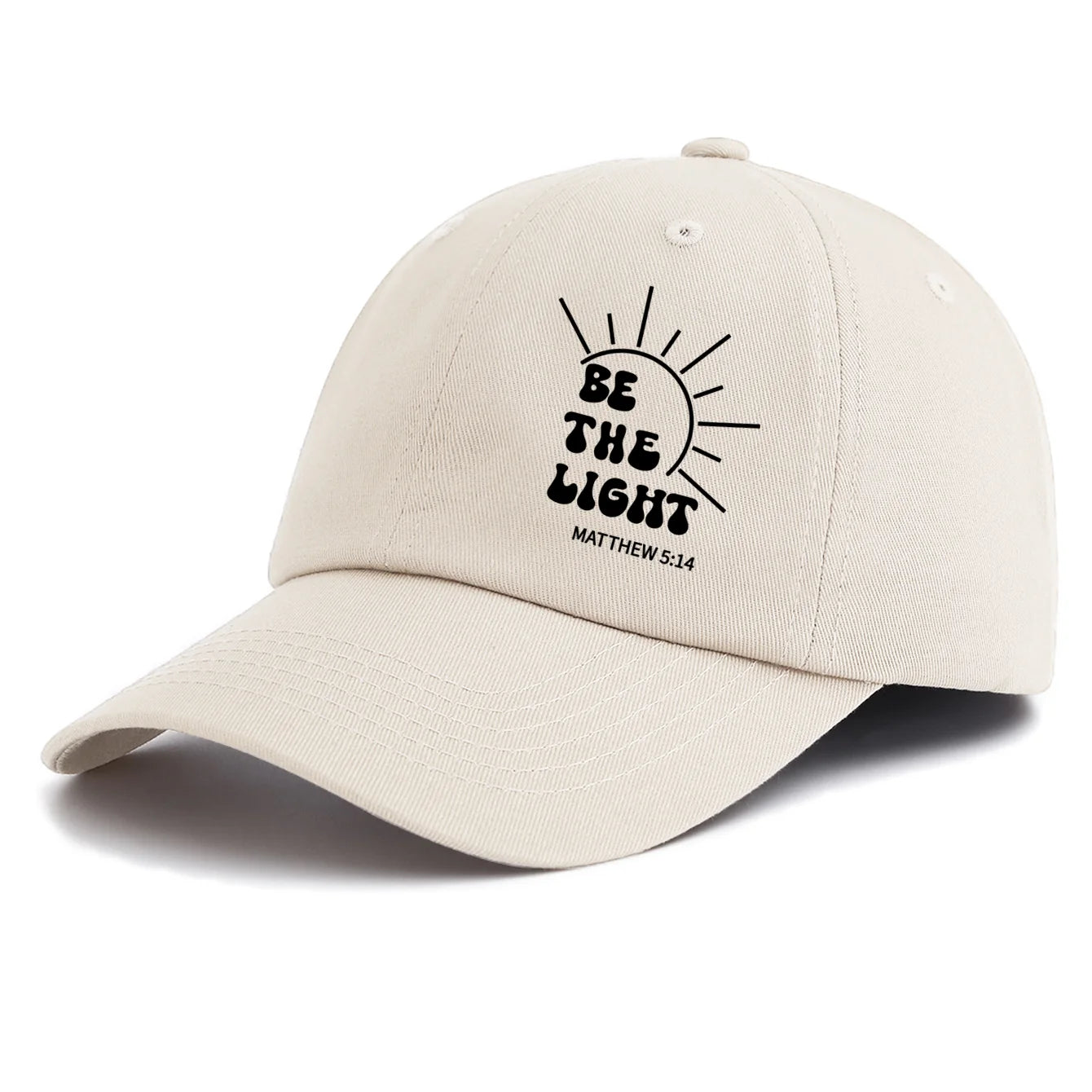 BE THE LIGHT Print Baseball Cap For Adults