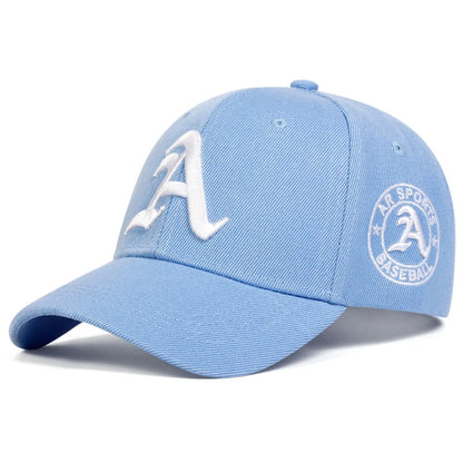 Unisex A Letter Embroidery Baseball Cap