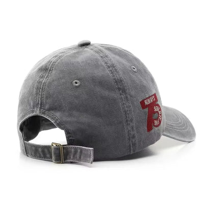 1pc Embroidered Baseball Cap with Fashionable Letter for Men and Women