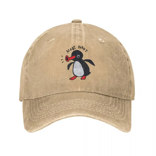 Noot Noot Pingu Retro Funny Baseball Cap For Men Women