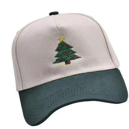Christmas Tree Embroidery Hat Baseball Cap