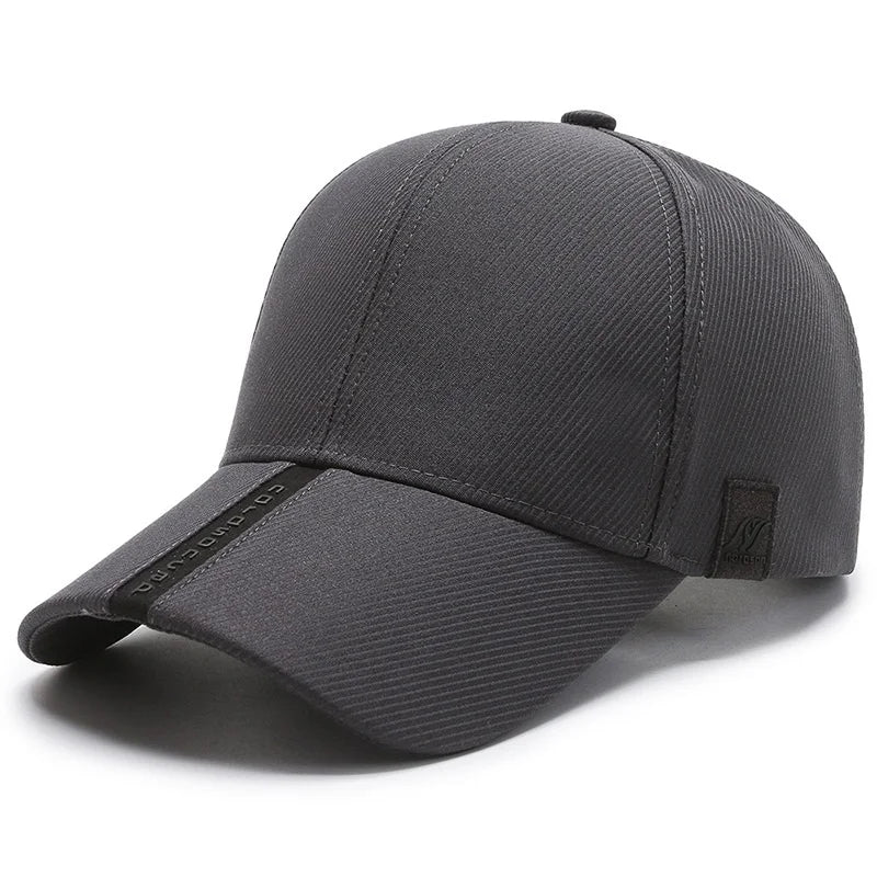 New Black Baseball Caps For Men Women Sunhat Solid Letter Sunscreen Cap