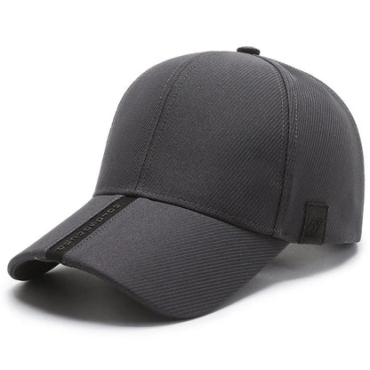 New Black Baseball Caps For Men Women Sunhat Solid Letter Sunscreen Cap