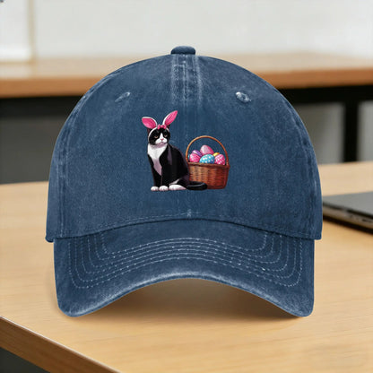 Funny Easter Cats Ears Bunny Eggs Casual Baseball Cap