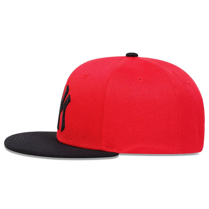 Unisex Letter Embroidery Snapback Caps Hip-hop Hats Outdoor