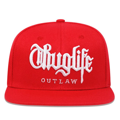 2025 Fashion Fastball CAP Thug Life Embroidery Hip Hop Baseball Cap Snapback Hat