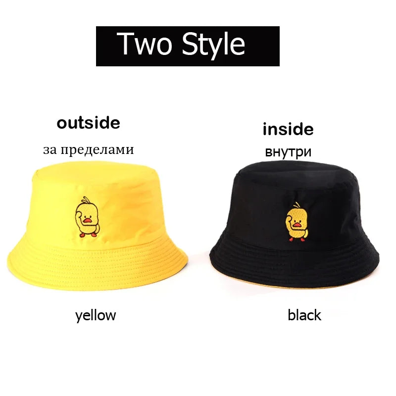 Summer Duck Reversible Bucket Hat For Women