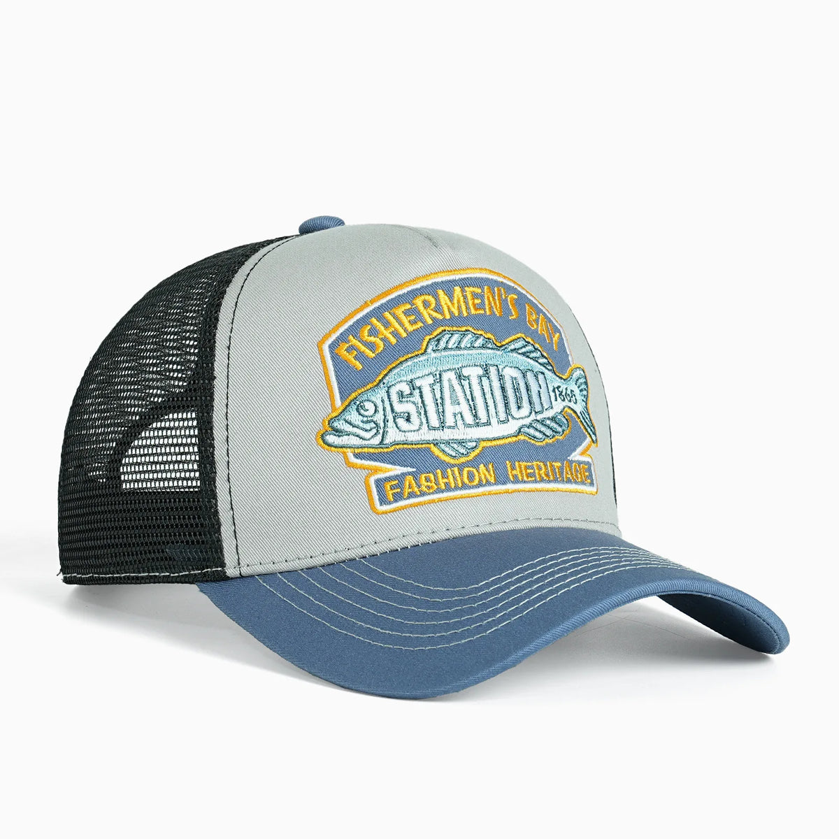 Embroidered Fishing Baseball Cap