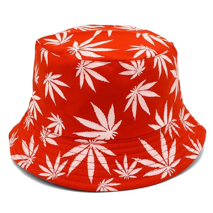 Hats Outdoor Fishman Cap Wide Brim Beach Panama Maple Leaves Sun Caps Men Women Bucket Hat