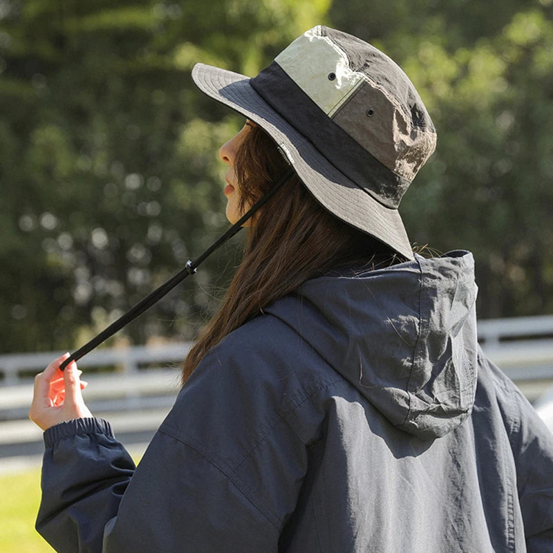 Summer Women Bucket Hat Fishing Outdoor Sunshade Wide Brim Fisherman Hats