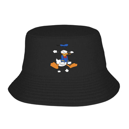 Unisex Bucket Hats Cartoon Donald Duck Vintage Beach Hatwear