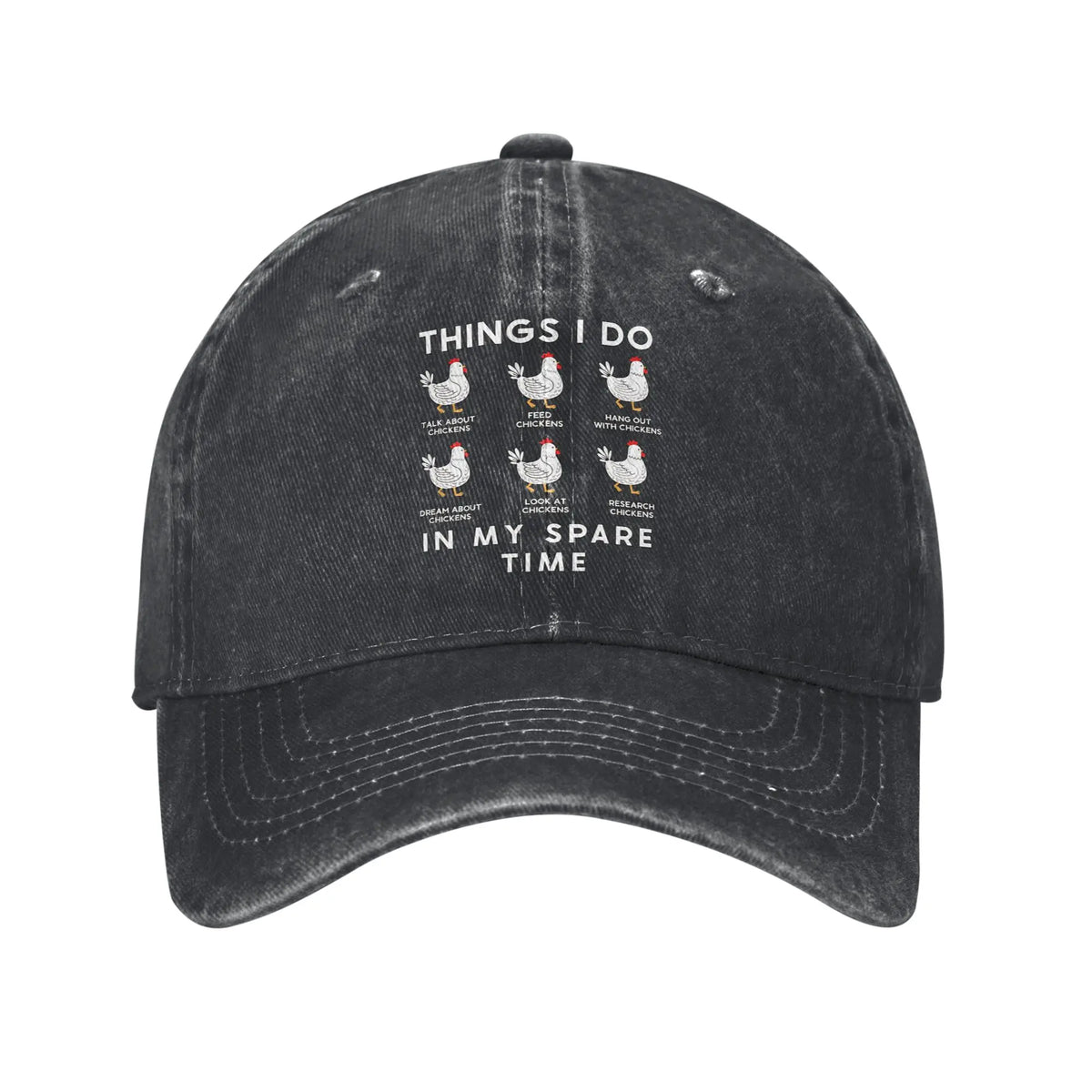Things I Do in My Spare Time Chicken Lover Baseball Cap