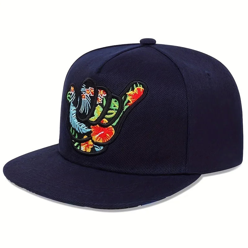 Unisex Fingers 666 Embroidery Hip-hop Hats Snapback Cap Baseball Caps Sunscreen Hat