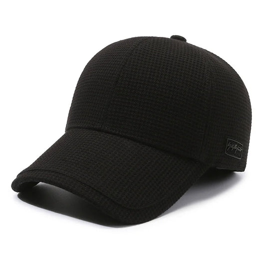 Men'S Winter Baseball Cap with Fleece Lining Thickened Windproof Ear Flap