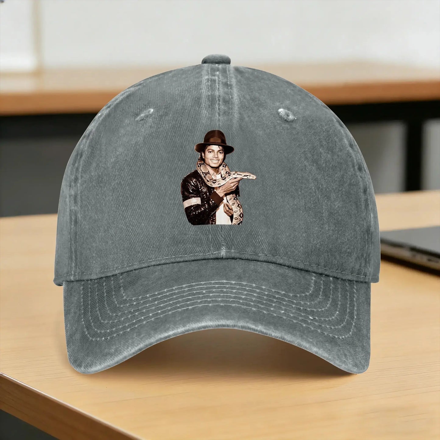 MJ And Snake Michaels Jacksons Casual Baseball Cap