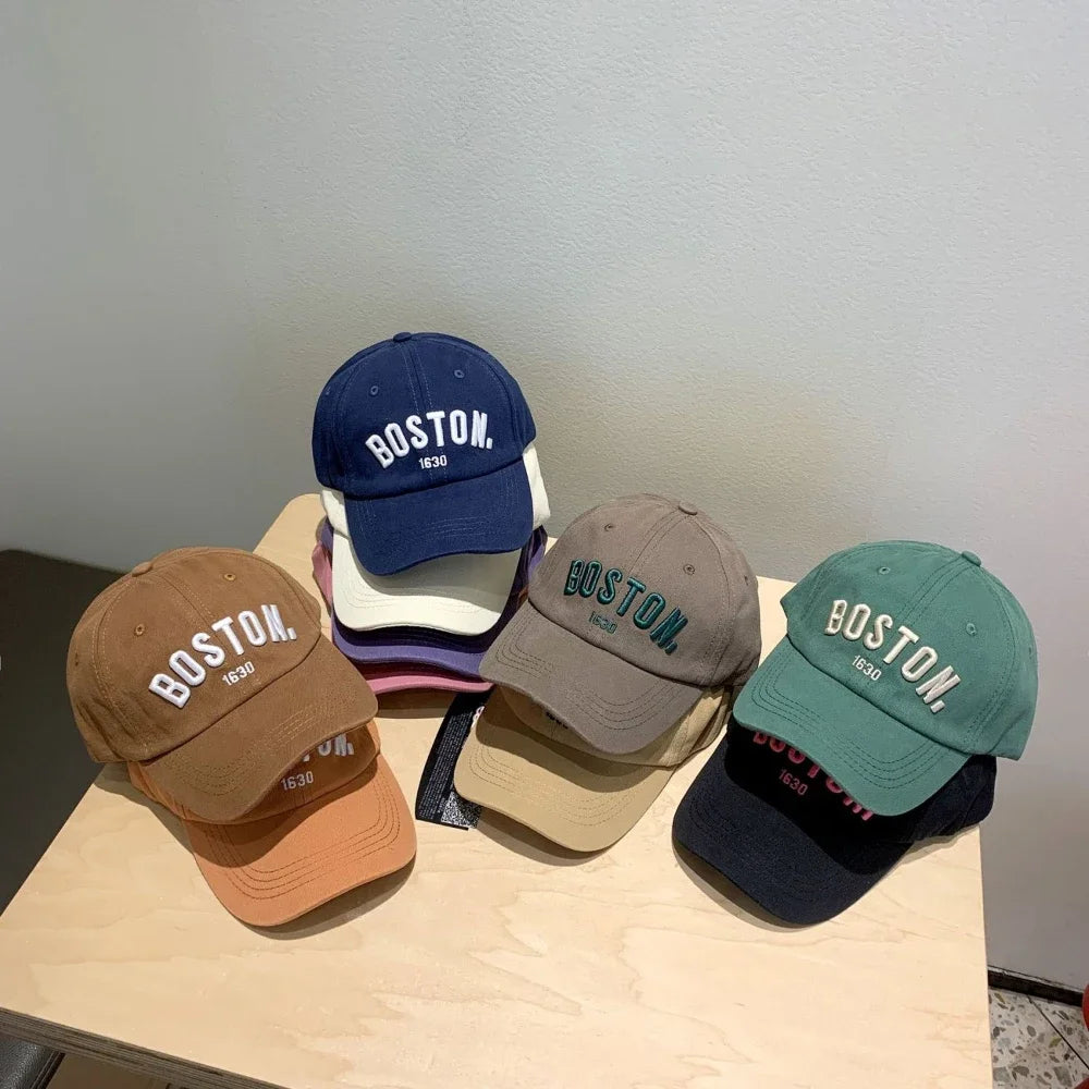 Solid Letter Kids Baseball Cap