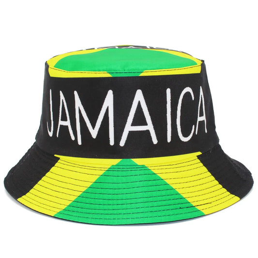 JAMAICA Flag Print Bucket Hat