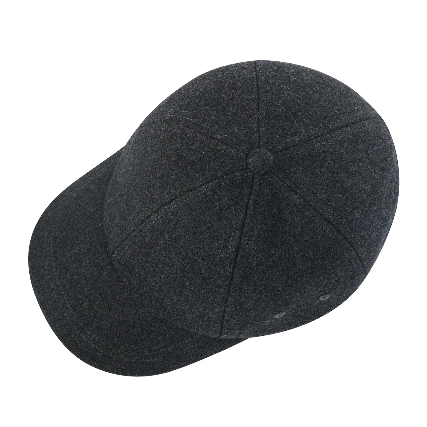 Wool Tweed Baseball Cap Casual Style Soft Unstructured Hat