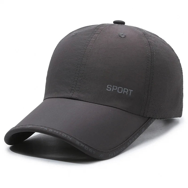 Quick Drying Solid Baseball Cap For Women & Men