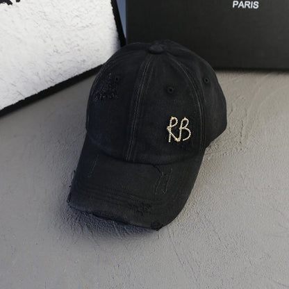 Baseball Cap Design American Youth Personalized Water Washed Punched Fashion