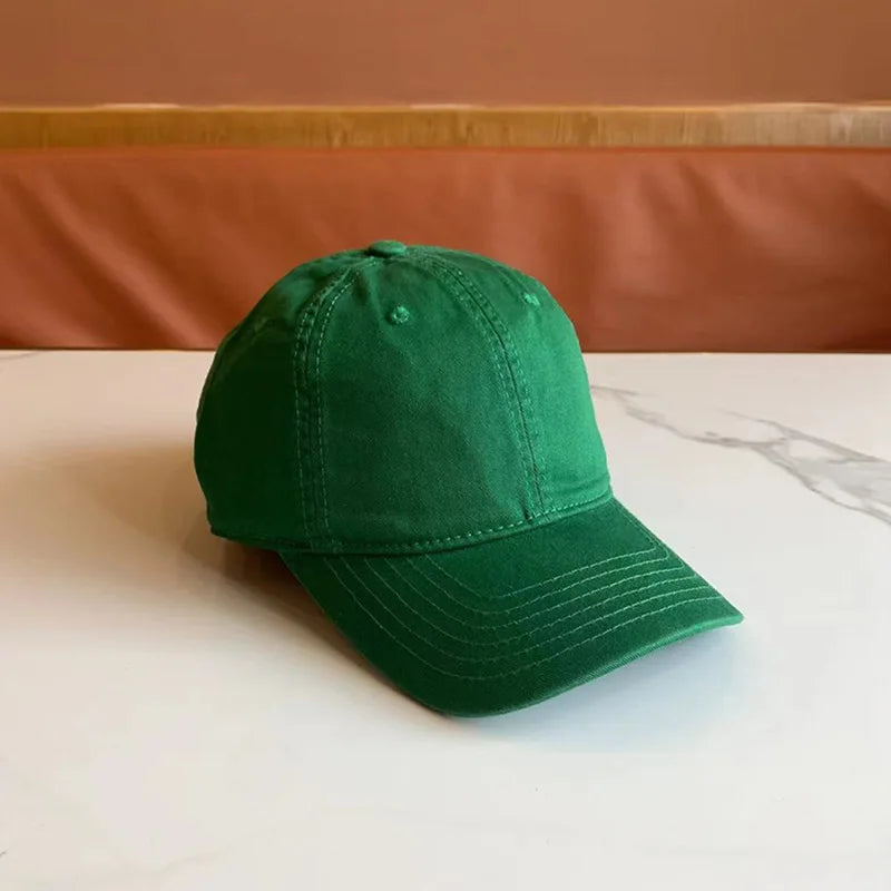Simple Solid Color Cap Men And Women Casual Fashion Trend Baseball Cap
