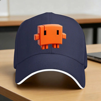 All Tests Pass Now! Dev Debug Orange Burst Text Claude Baseball Cap