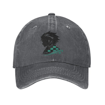 Demon Slayer Multicolor Hat Peaked Women's Cap Tanjiro Baseball Hat