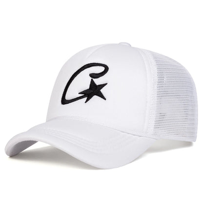 Unisex C Letter Pentagram Embroidery Baseball Caps