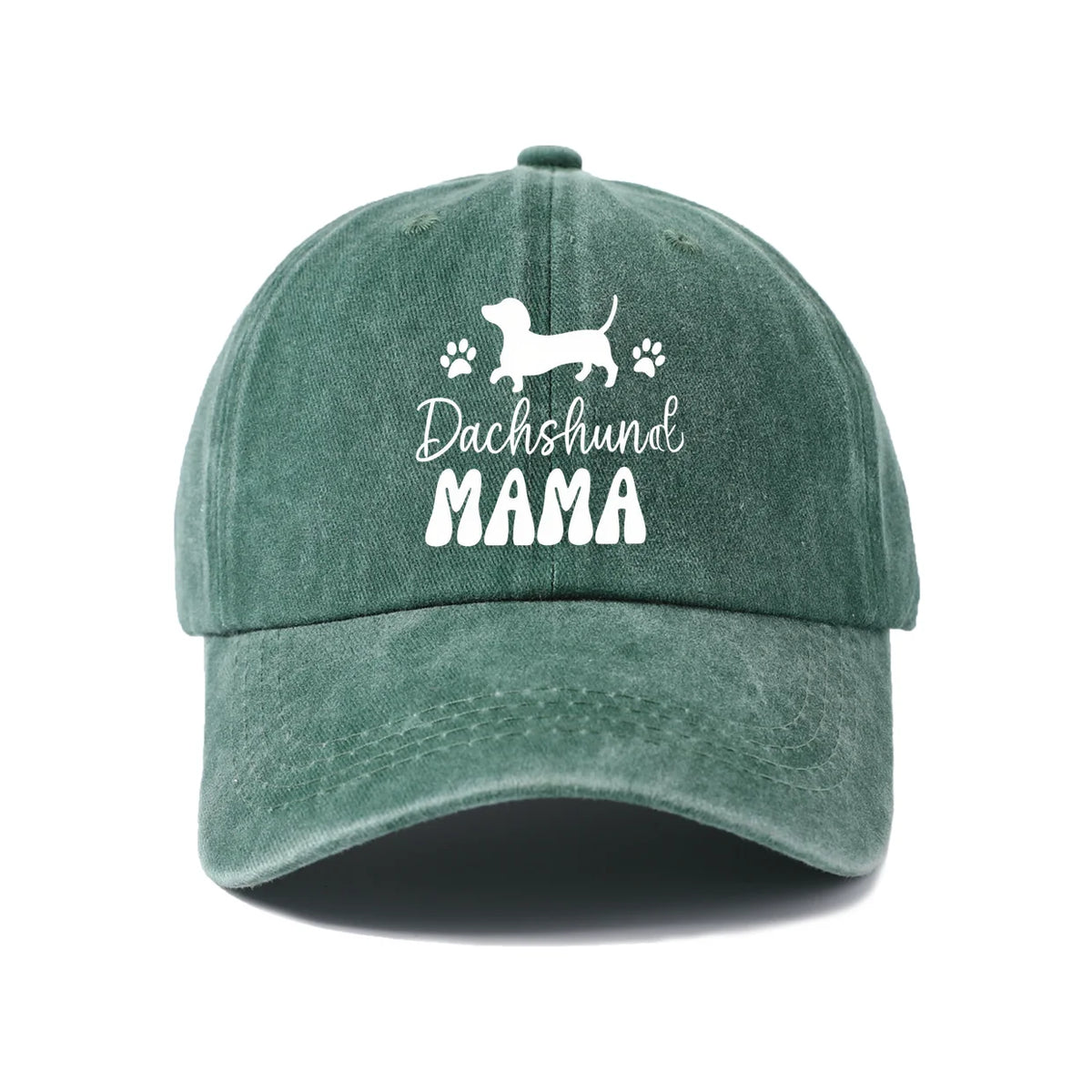 Dachshund Mama Vintage Washed Baseball Cap
