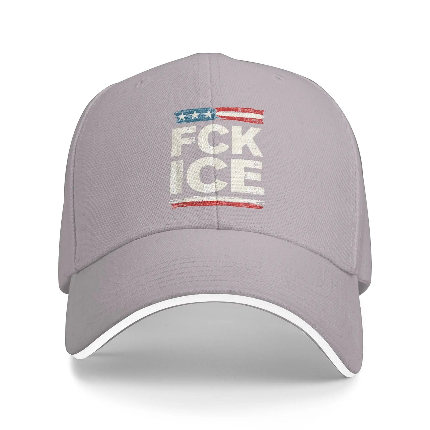 Retro Vintage F ICE US Flag Distressed Baseball Cap