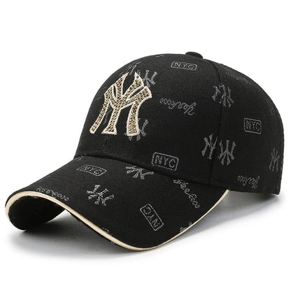 Unisex MY Letter Embroidery Baseball Caps
