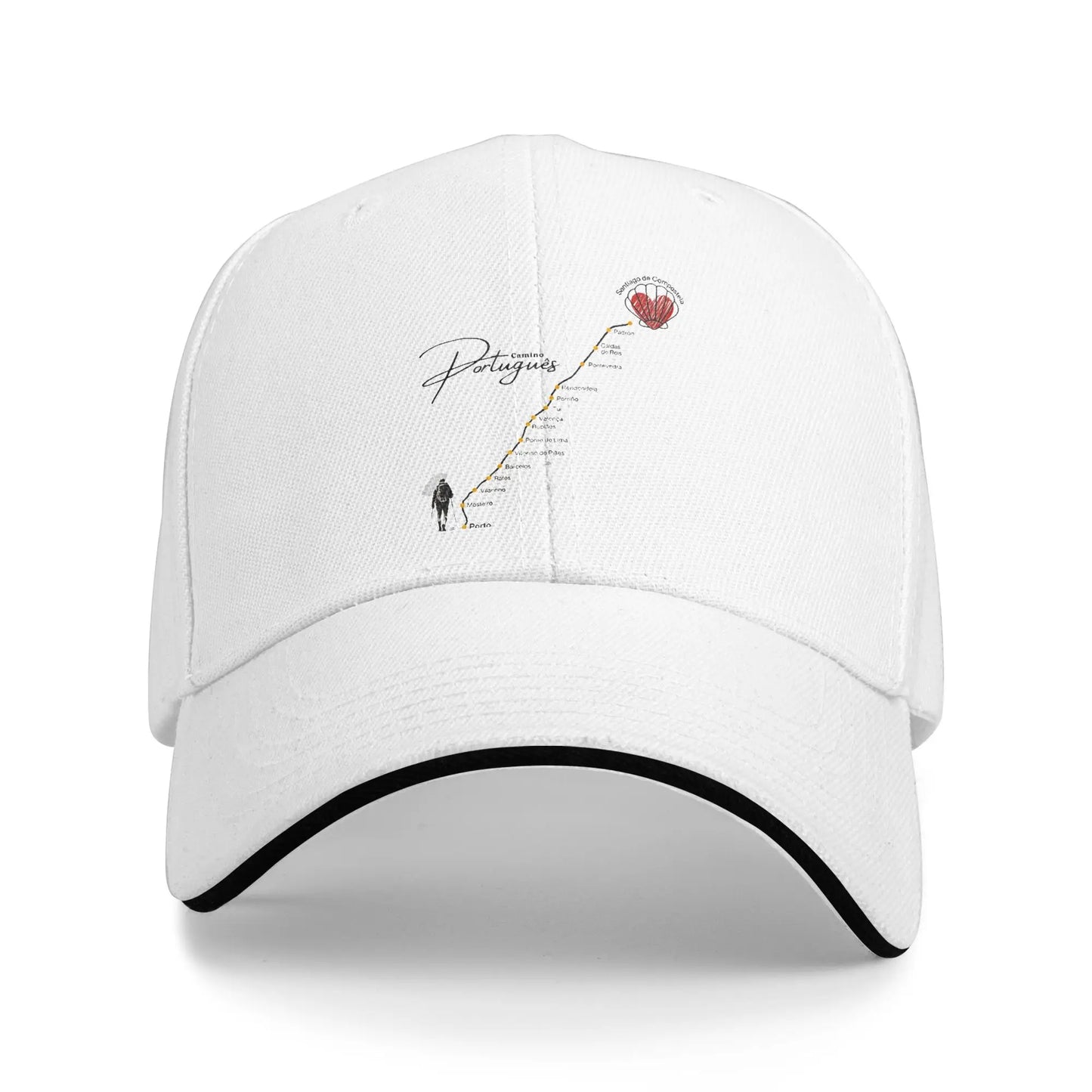 Camino De Santiago De Compostela Pilgrim Sandwich Hats Adult Baseball Cap