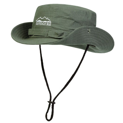 Unisex OUTDOIRS Mountain Range Embroidery Bucket Hat