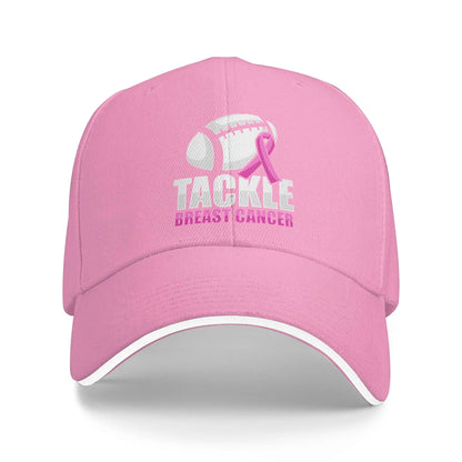 October We Wear Pink Rainbow Breast Cancer Awareness Ribbon Sandwich Cap Baseball Cap