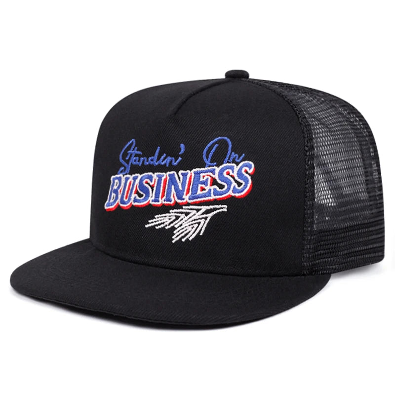 Personalized New Flat Edge Hat letters Creative Embroidered Street HipHop Hat Snapback Caps
