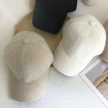 Autumn Winter Solid Color Baseball Cap